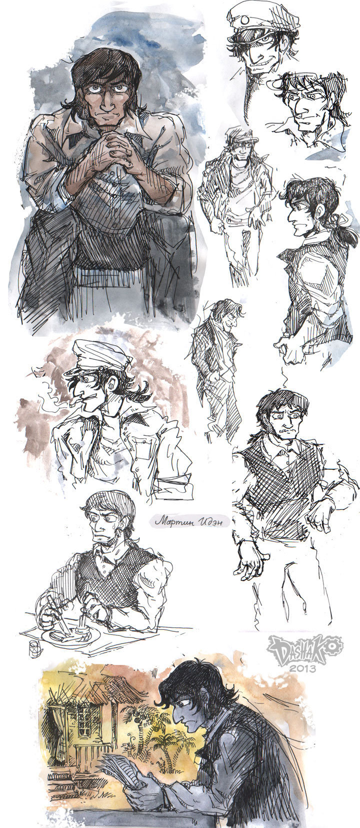 Martin Eden sketches