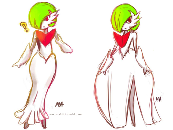 Gardevoir Megas for Deviant Art