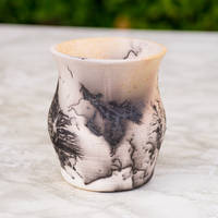 Raku Horse Hair Vase