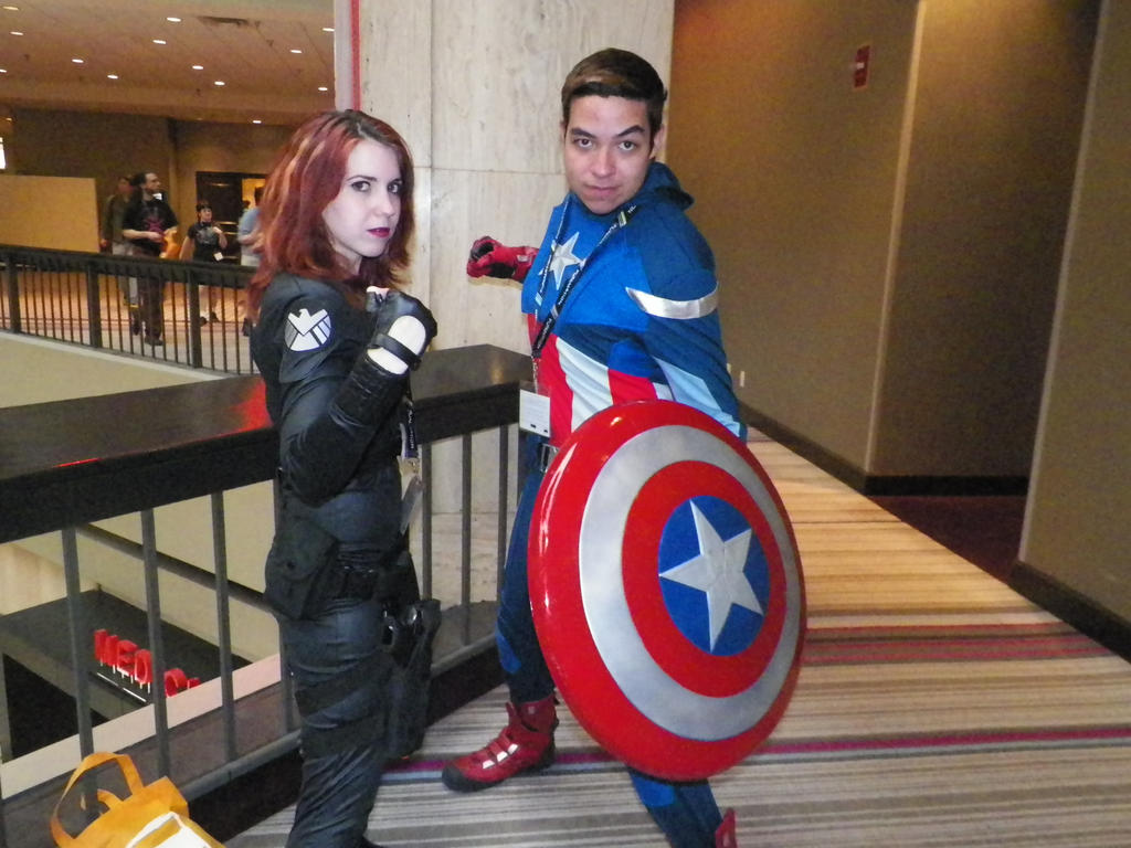 Natasha and  CAPTAIN AMERICA