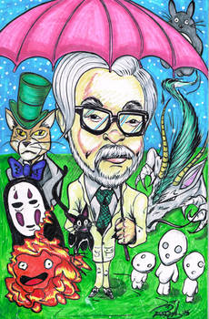 Hayao Miyazaki colored