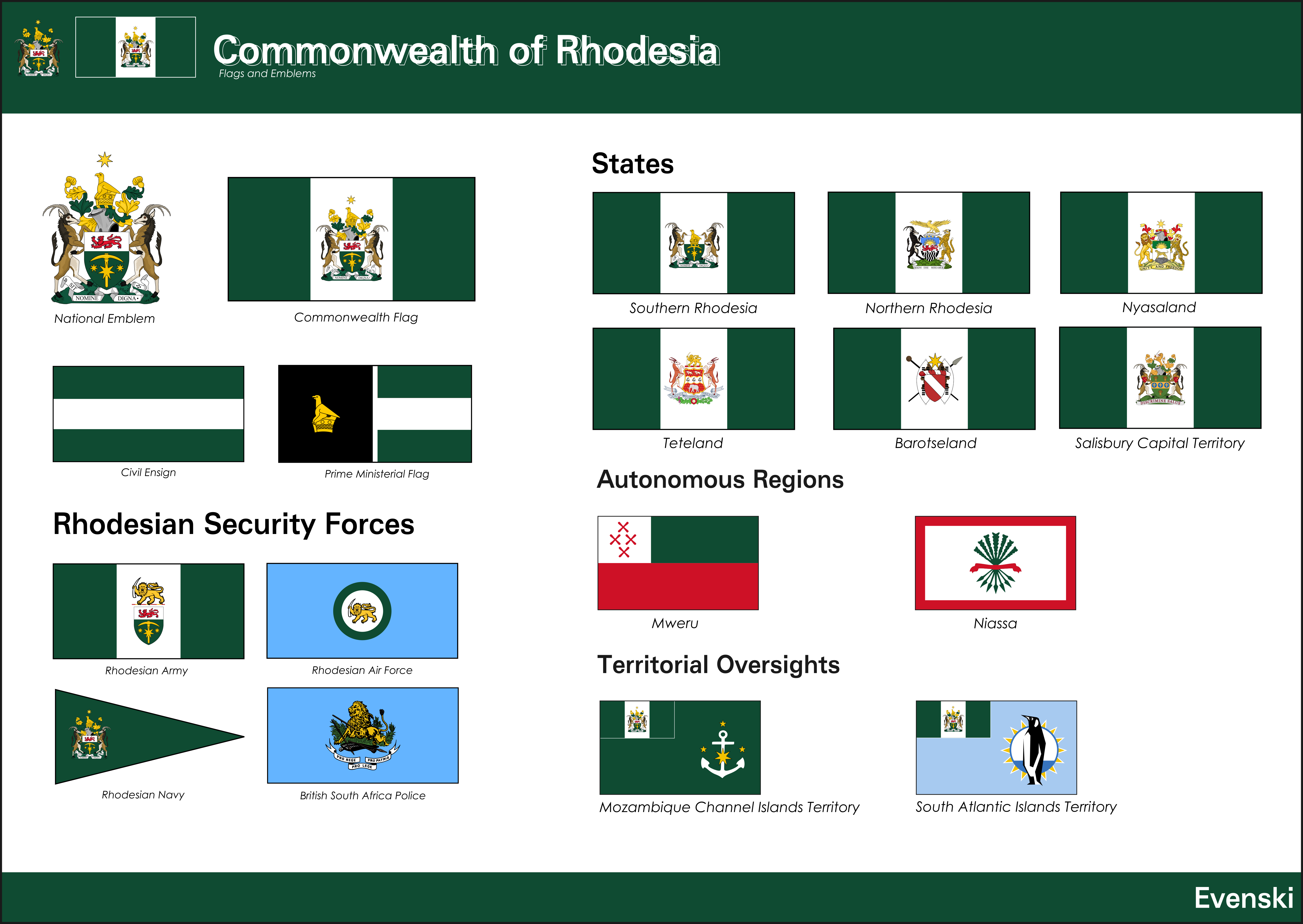 Millitray Rhodesian Flag Rhodesian Flags and Emblem | Terra S8 by EvenskiPerson on DeviantArt