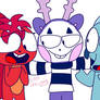 flaky,mime and sniffles