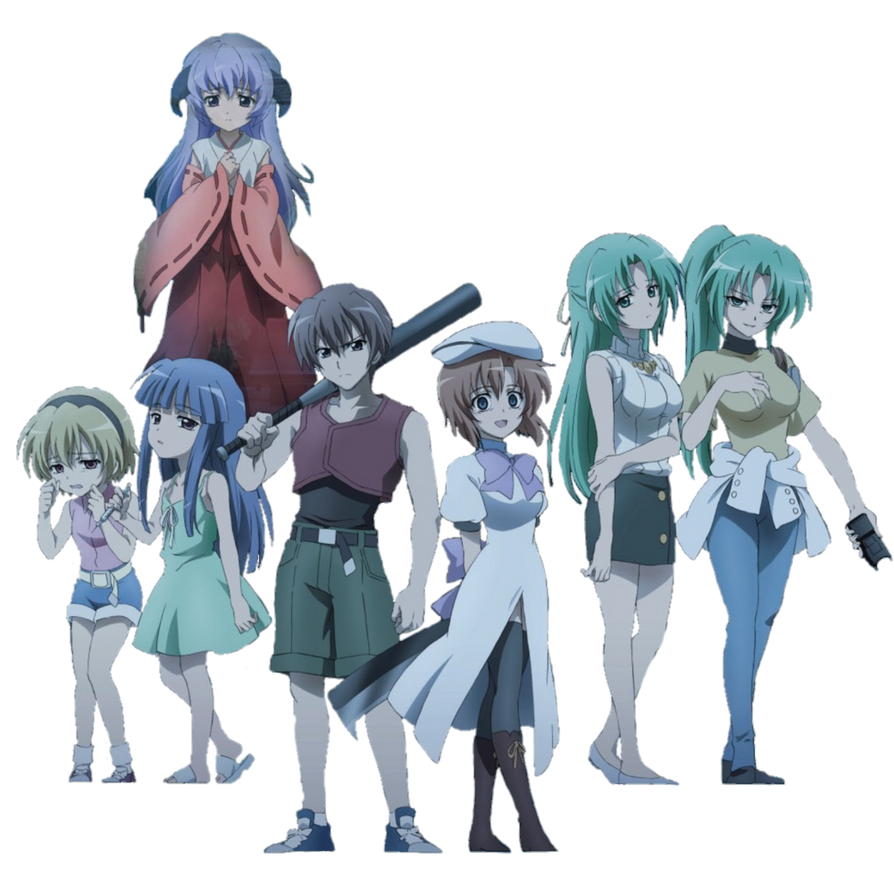 Higurashi No Naku Koro Ni Characters PNG #4 by ALCandHigurashiFan on ...