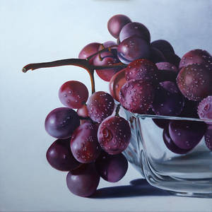 Transparence and Grapes (Oil Painting)