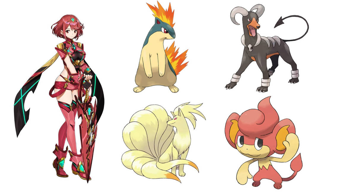 Pyram Pokemon Xenoblade x Pokemon-Pyra by SunSci on DeviantArt