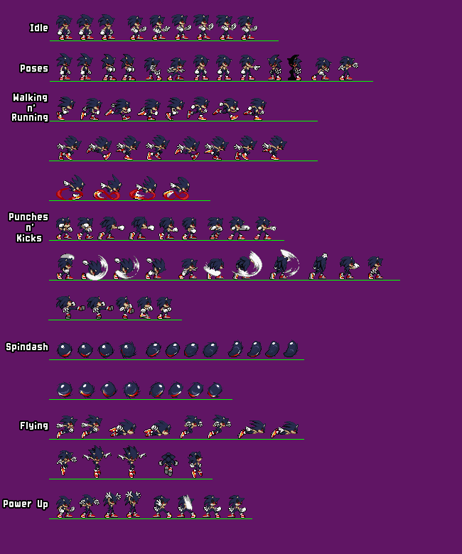 Sonic exe Sprites Version 4 by WarchieUnited on DeviantArt