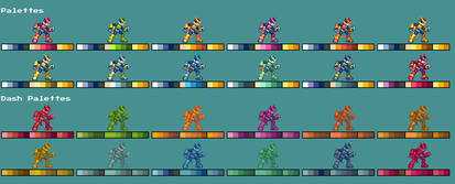 Mega Man Zero 4 - Palettes