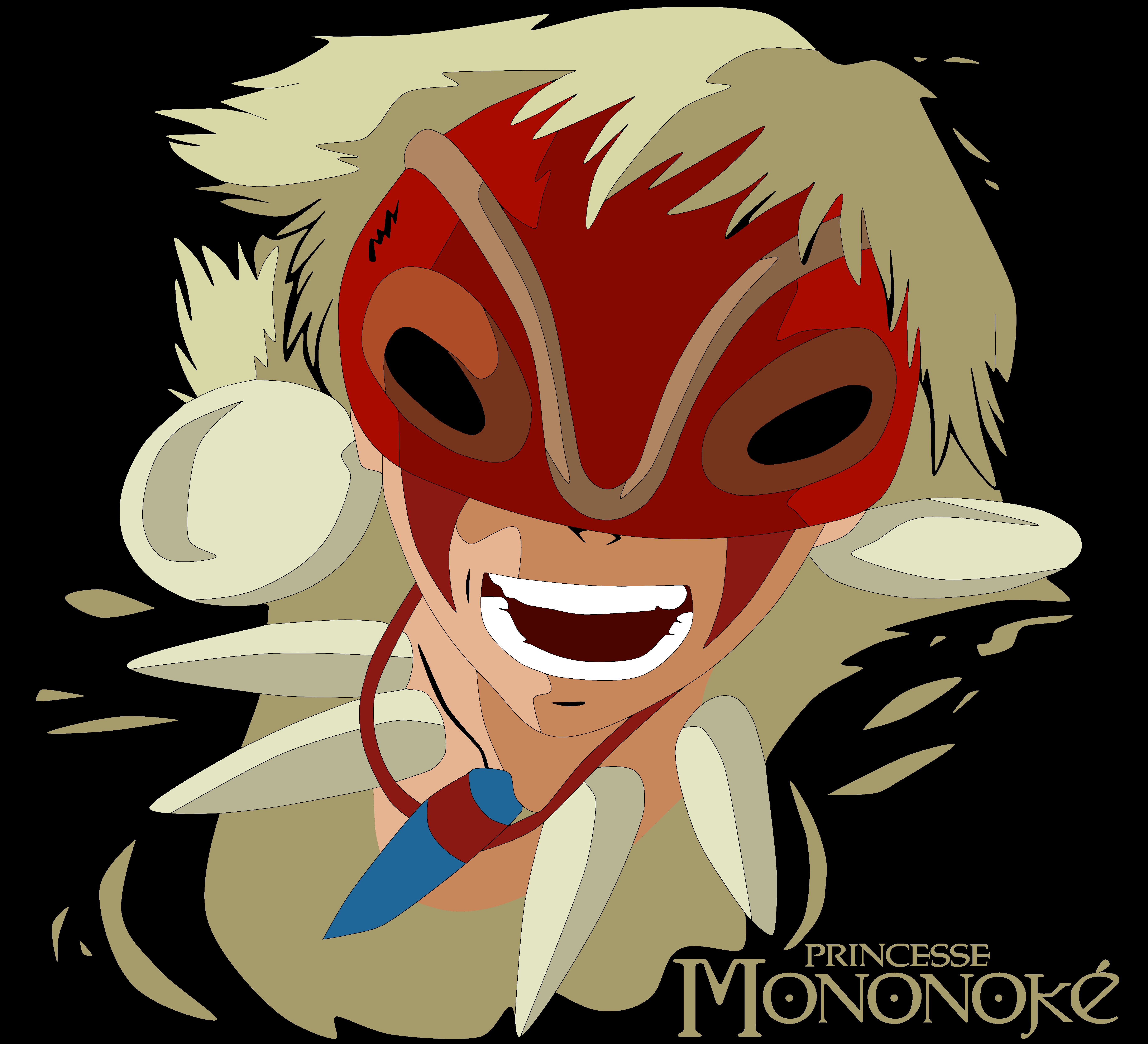 Mononke Mask Princess Mononoke Hime Mask in Action by malaqueen on DeviantArt