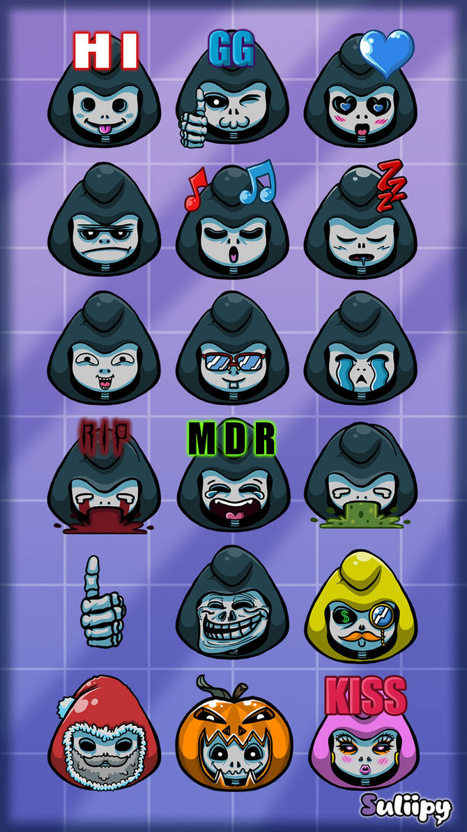 Emotes - Kitanorock by Suliipy on DeviantArt