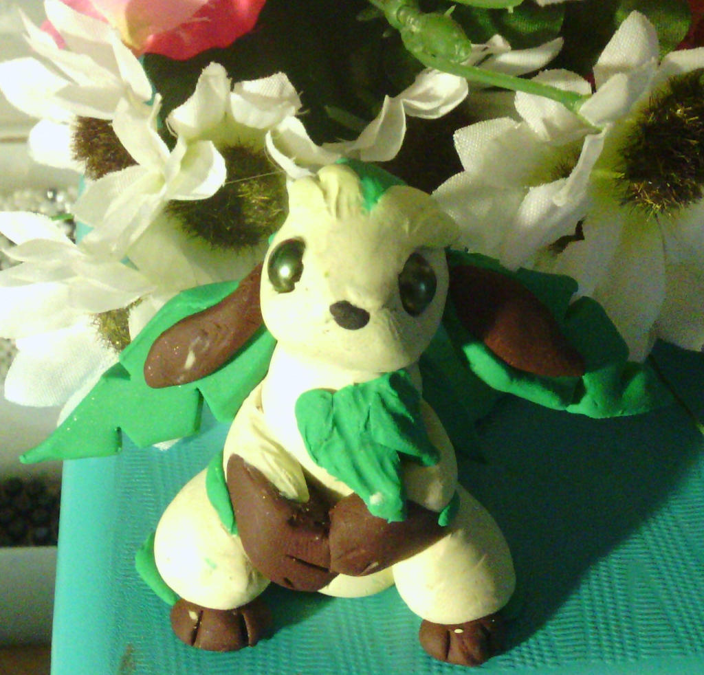 Leafeon Clay Figurine