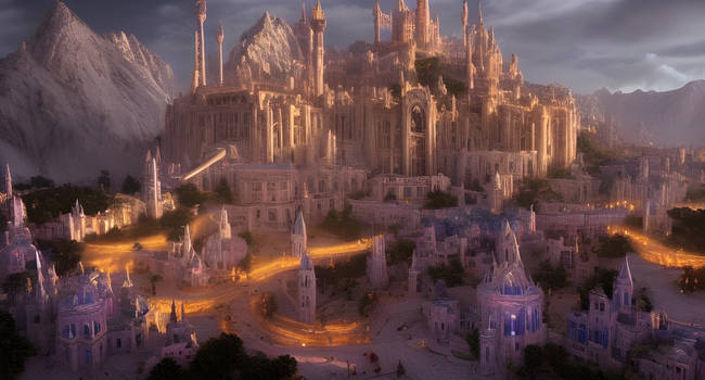 Street and Gate - Minas Tirith, Gondor by Dandelo1 on DeviantArt