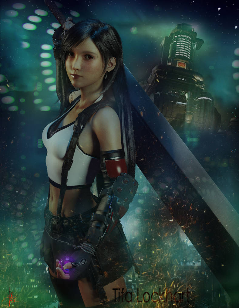 Tifa With Buster Sword by ABDragonfist7777 on DeviantArt