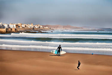 Surfing in Essaouira