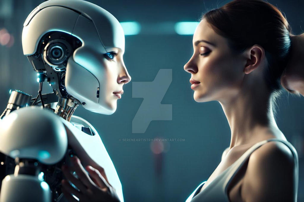 Robot Lover 1 - snuggle by MannyPapercuts on DeviantArt