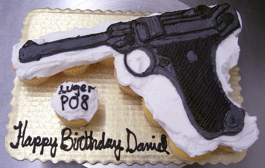 Luger P08 Cupcake Cake