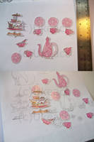 Tea Party Stickers Set