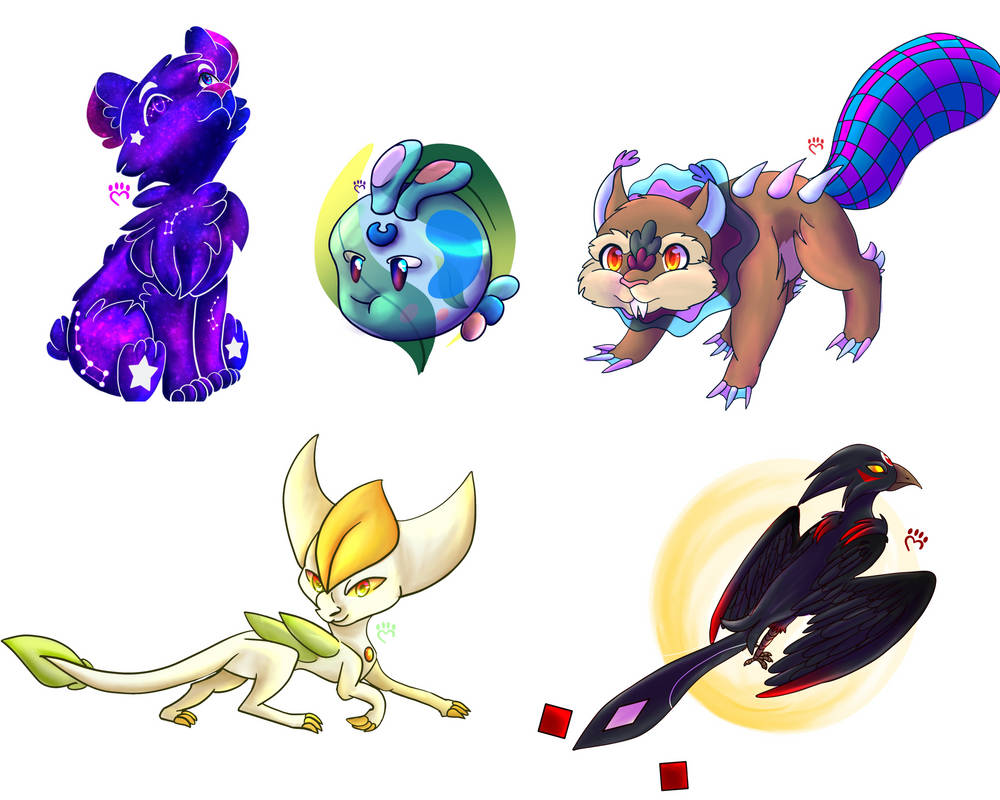 Random creatures by Emeraldstar17 on DeviantArt