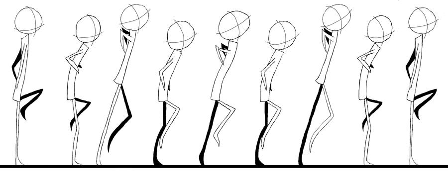 Skip Walk Cycle by DamitaLPerez on DeviantArt
