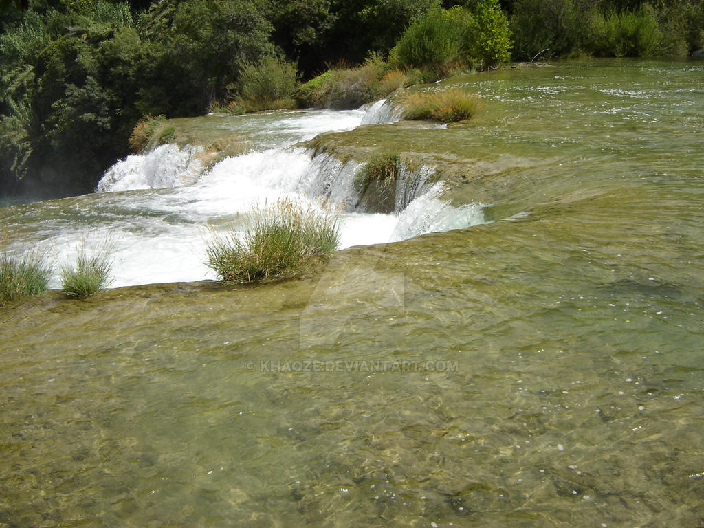 Wasserfall Stufen