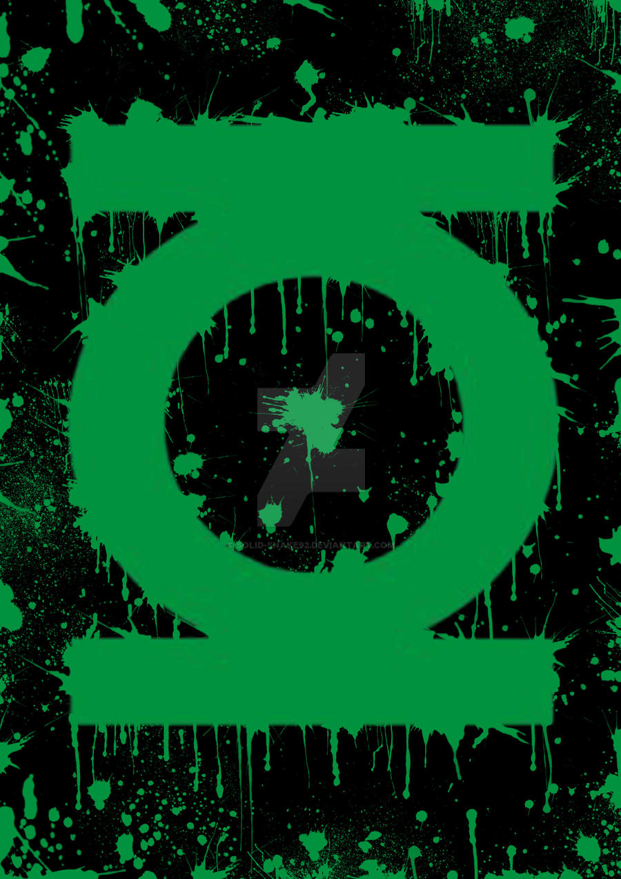 splatter green lantern