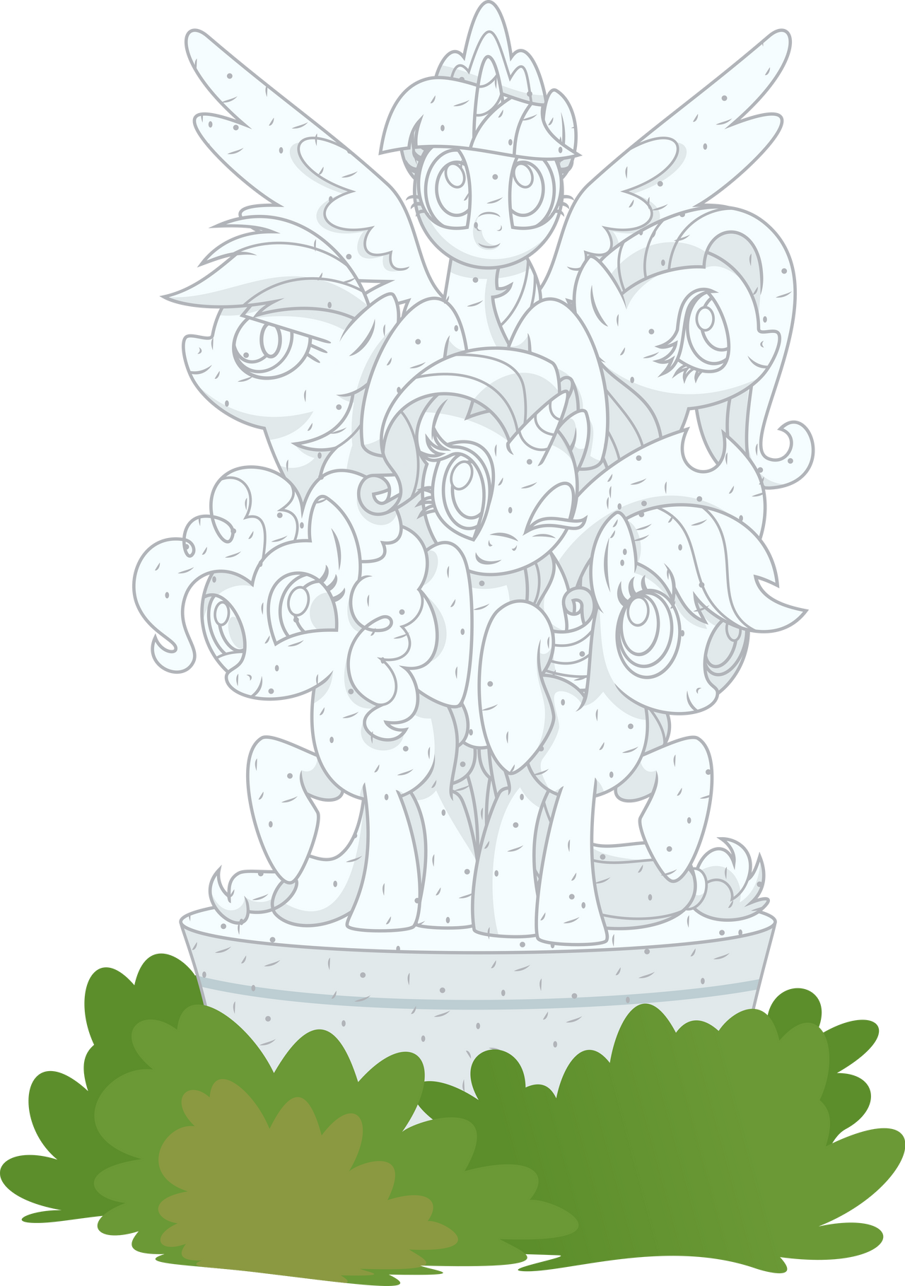 The Last Problem Deviantart S9E26: The Last Problem - Mane 6 Statue by TheArtsyEmporium on DeviantArt