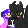 Commission: Zatanna and Toothless - Illustration