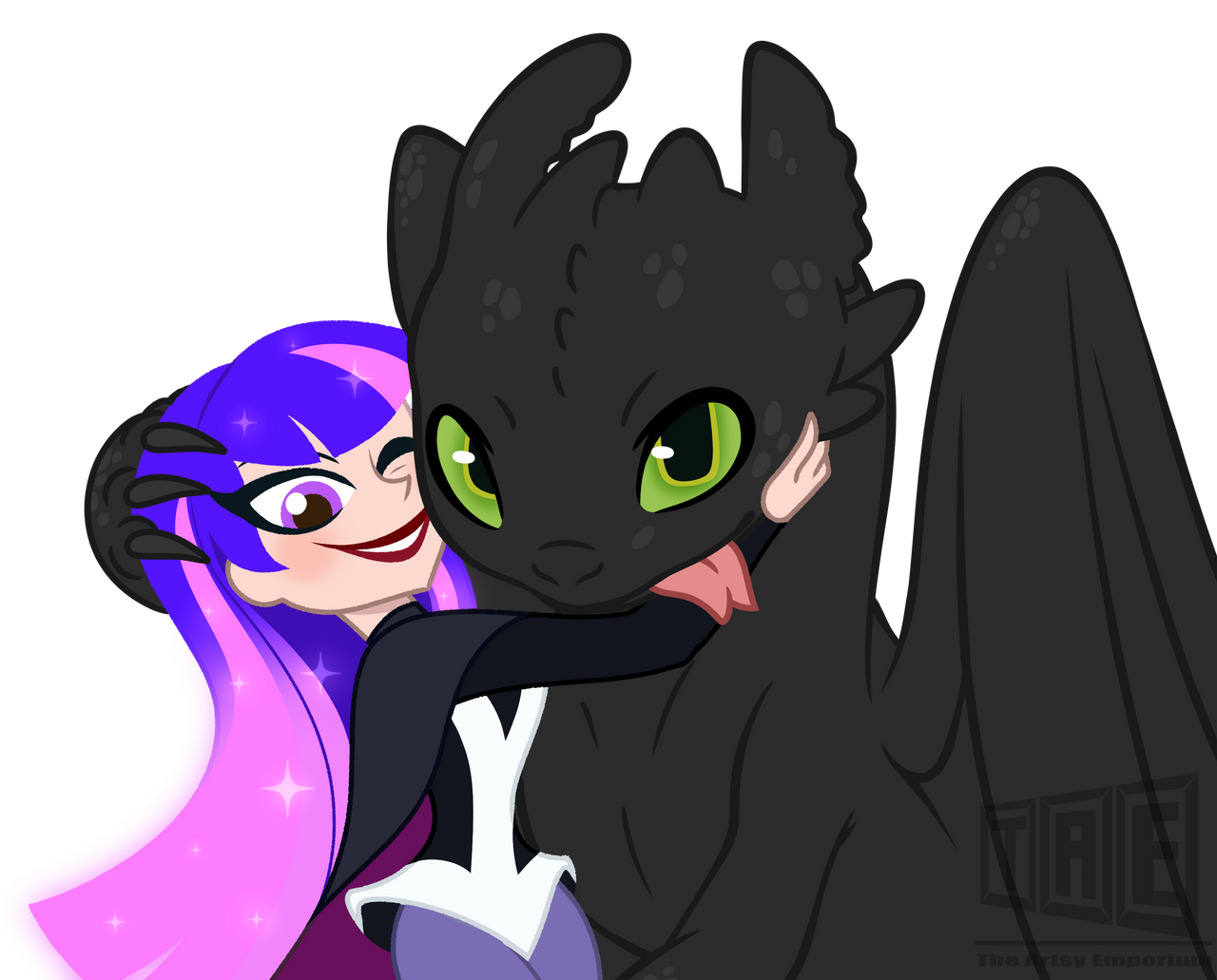 Commission: Zatanna and Toothless - Illustration by TheArtsyEmporium on ...