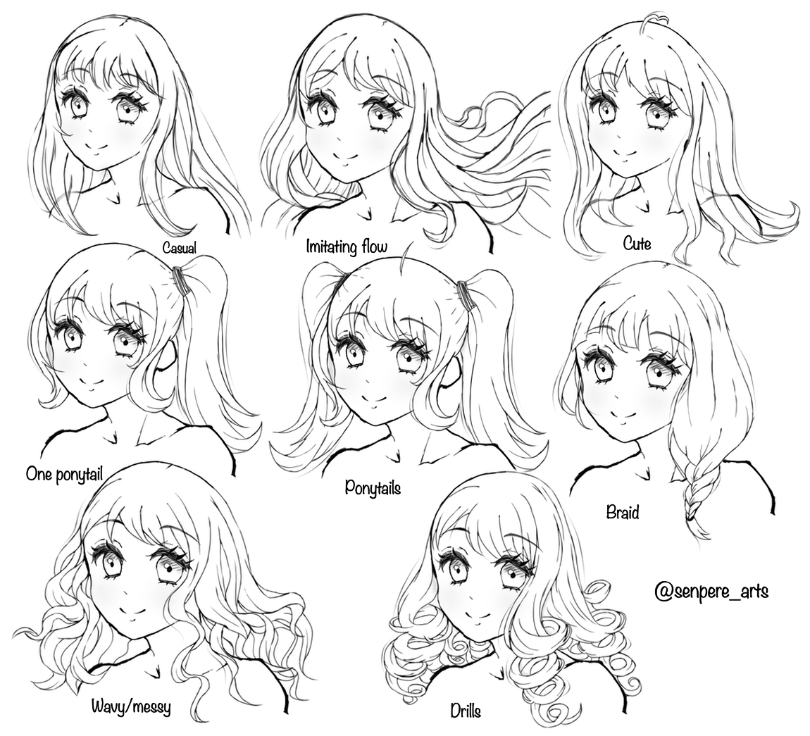 Cute online anime hair