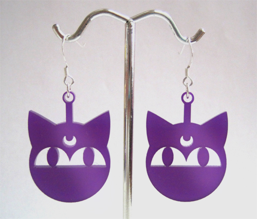 Luna-P Earrings - Purple