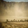 Dust in Mount Bromo, Indonesia