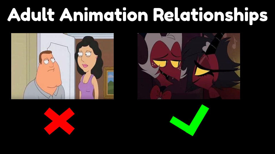 Adult Animation Relationships in a Nutshell by Wolf-ShepherdDeviant on DeviantArt Adult Animation Relationships in a Nutshell by Wolf-ShepherdDeviant on DeviantArt