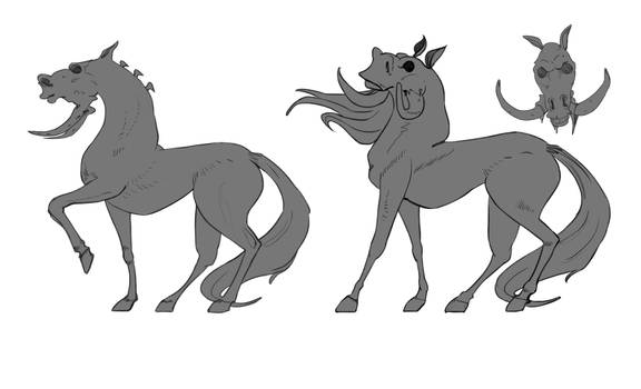 Deadly horse concept