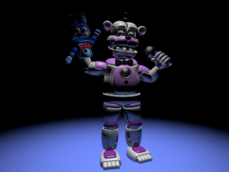 Funtime Chica in the Extras Menu by crazycreeper529 on DeviantArt