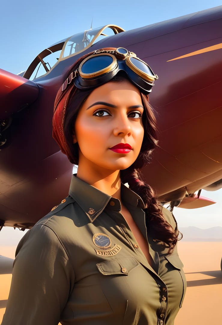 Female Pilot Deviantart Indian_Woman_Pilot_06 by LeviAckerbot on DeviantArt