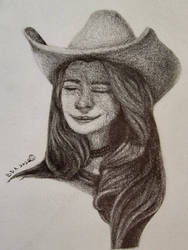 Cowgirl (Self Portrait) by rainbowskunk7