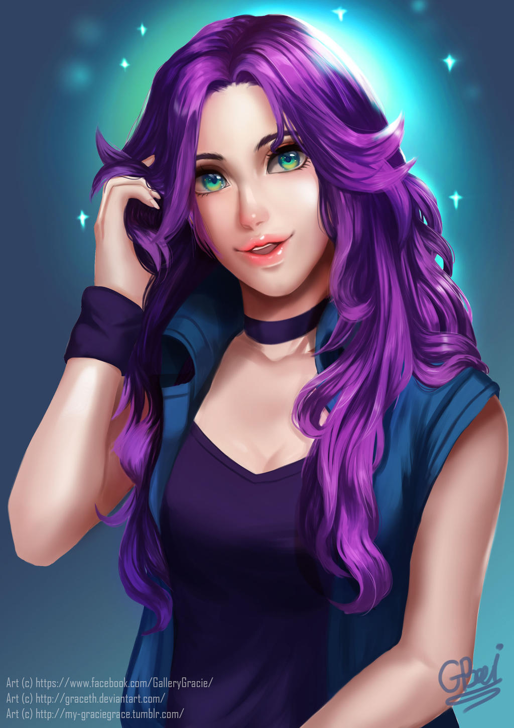 Abigail from Stardew Valley by JazmeniaGB on DeviantArt