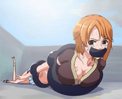 Nami gagged by Hina