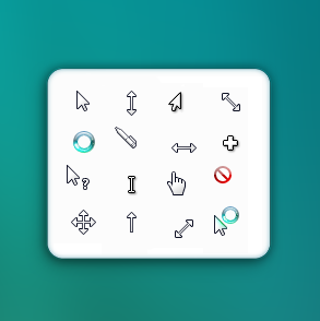 Windows Material Design Cursor V2 Dark Hdpi by jepriCreations on