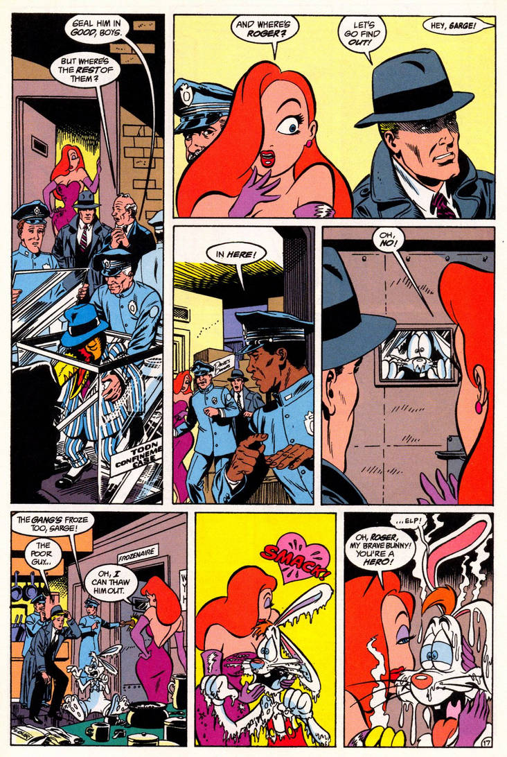 Smooch Roger Rabbit Jessica Kiss Roger Comic Roger Rabbit 1 by Hyuseft on DeviantArt