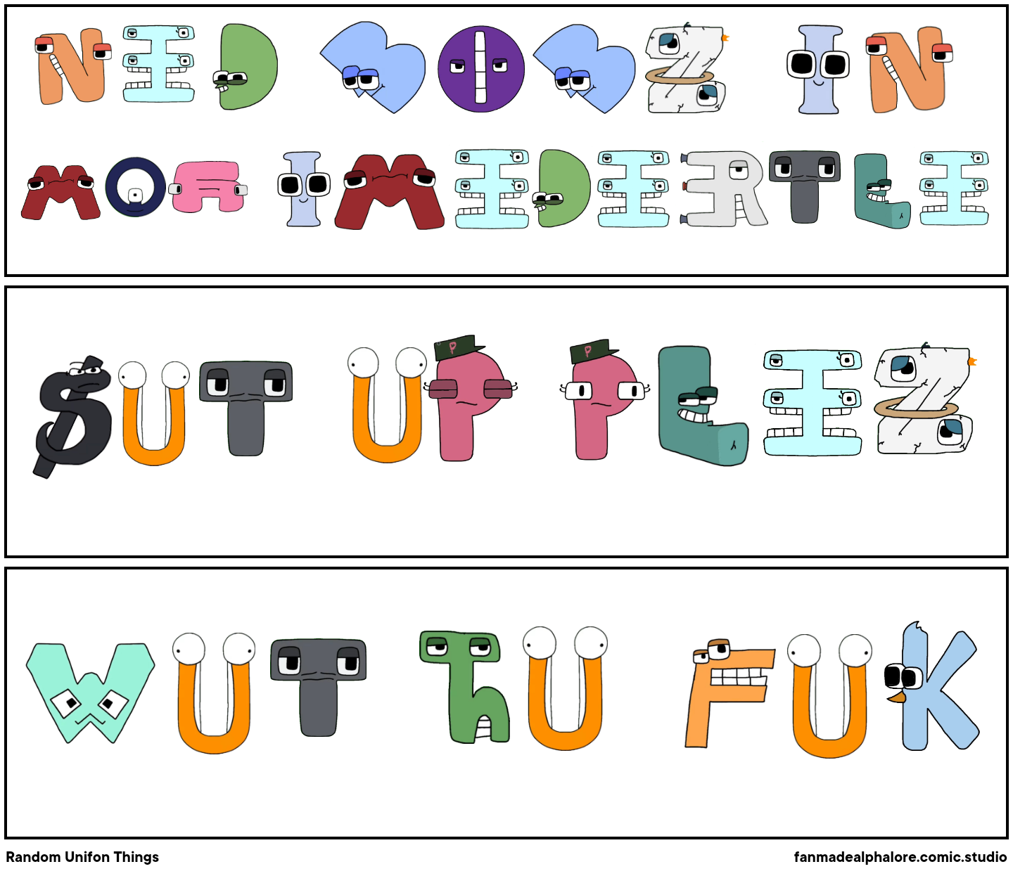 Random Unifon Things (Unifon Alphabet Lore Comic) by DestinyRockStar101 on  DeviantArt