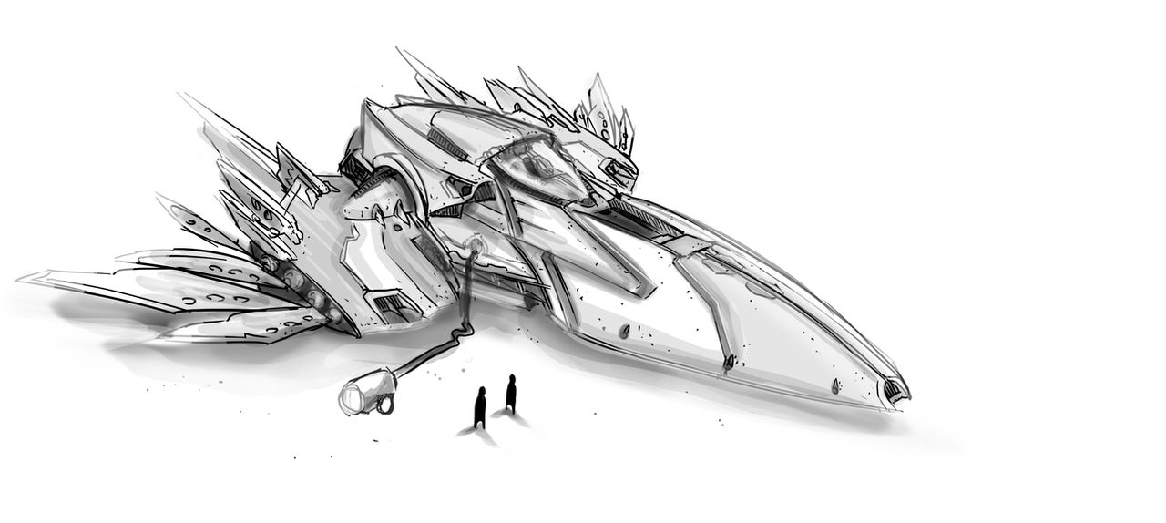 Spaceship: quick sketch 1