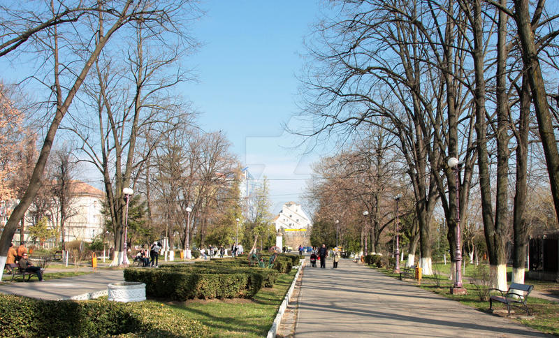 Parcul Cancicov in martie 2010