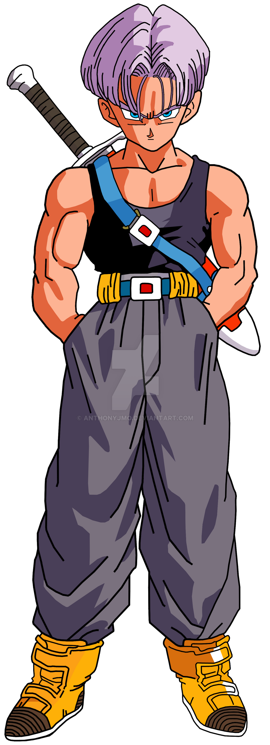 Trunks Oc Trunks Render (Anime Color) by AnthonyJMo on DeviantArt