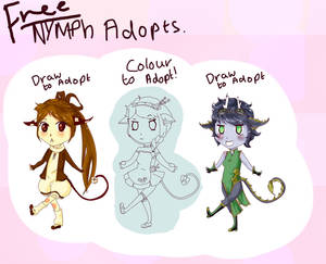 FREE Nymph adopts! Draw/Colour to adopt OPEN!