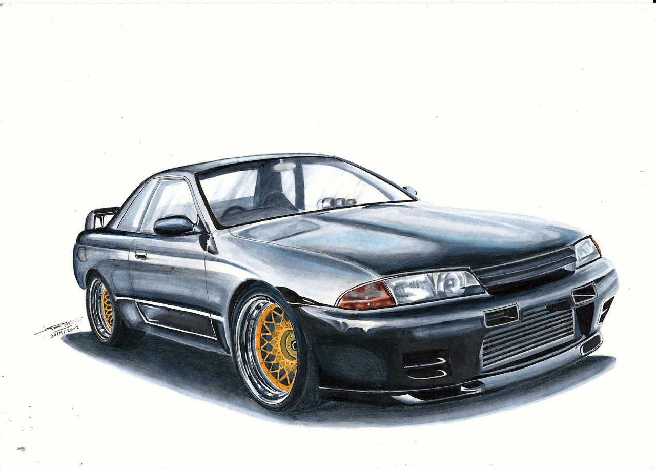 How To Draw A R32 Nissan Skyline R32 GT-R by MGLola on DeviantArt