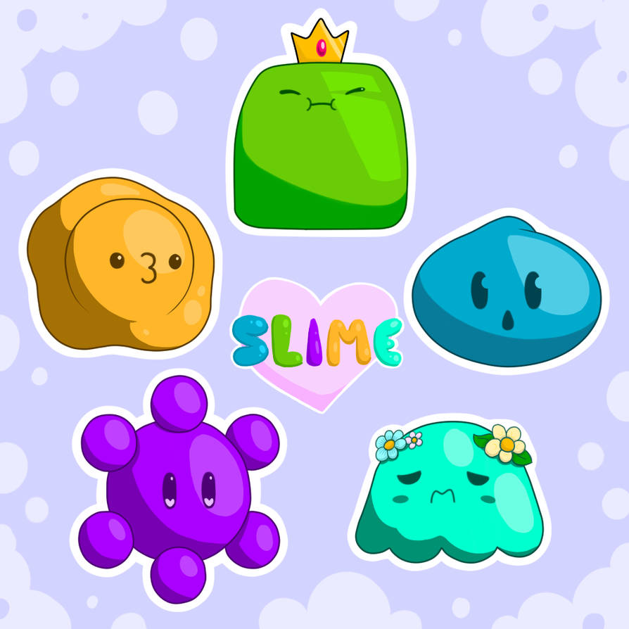 Slime Stickers by VioletMarshmallows on DeviantArt