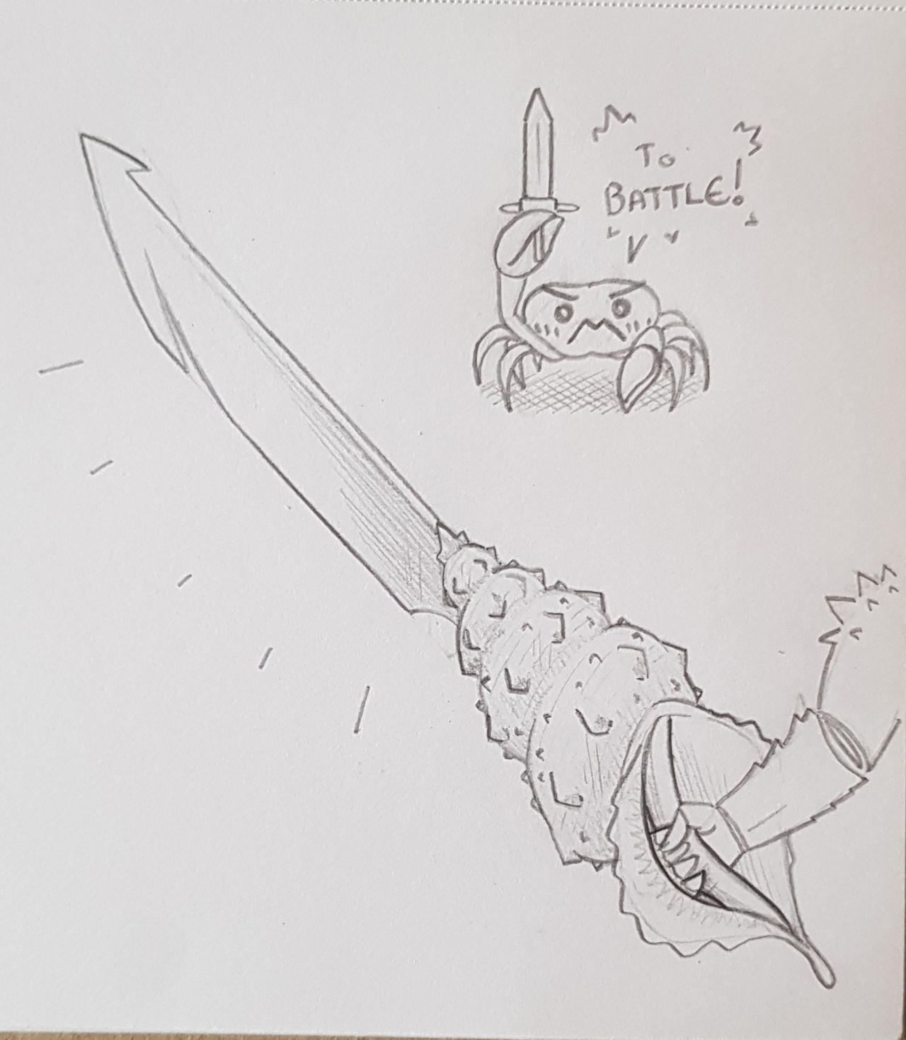 Shell Sword - Swordtember by VioletMarshmallows on DeviantArt