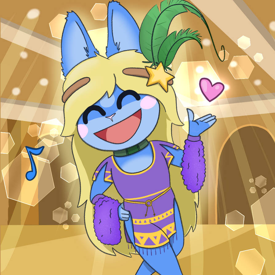 Bunny Blue Flapper Girl by VioletMarshmallows on DeviantArt