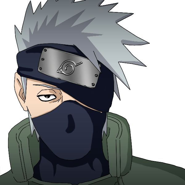 Kakashi's Face from early Naruto Episode by CreativeDyslexic on DeviantArt
